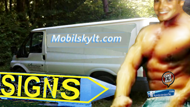 Mobil skylt in Sweden